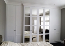 white fitted wardrobe