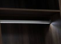 hanging rail with lighting